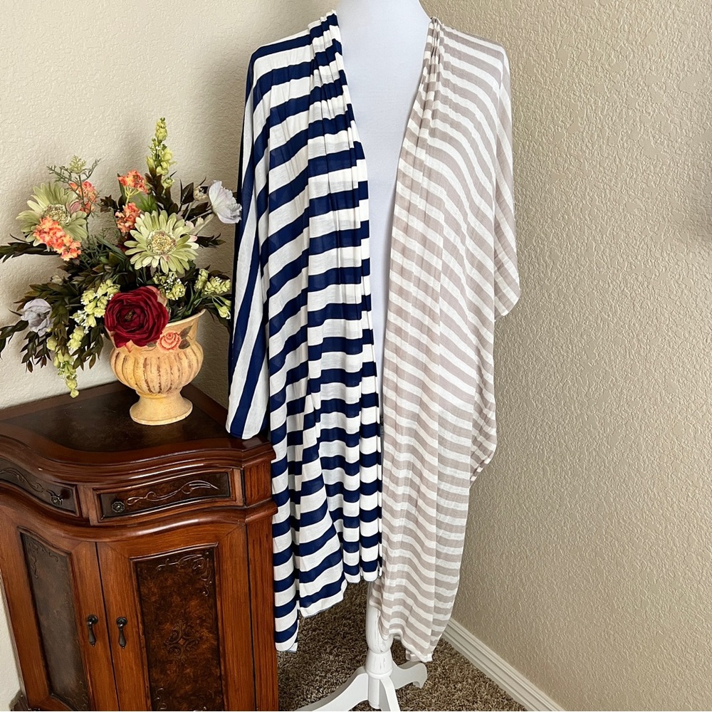 2 Striped Summer Scarves